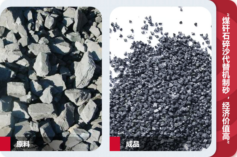 煤矸石碎沙，級配合理，代替機制砂